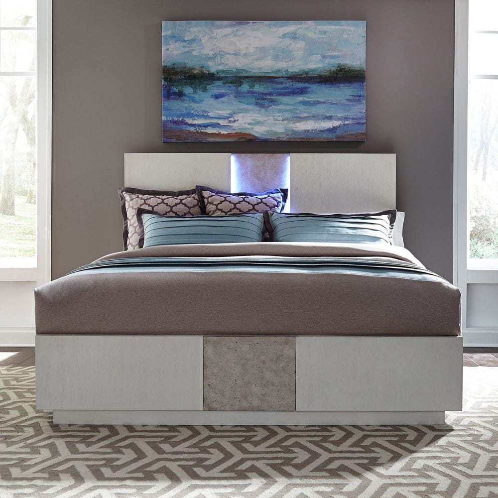 Liberty Furniture - Mirage - King California Panel Bed in White - 946-BR-CPB view 1