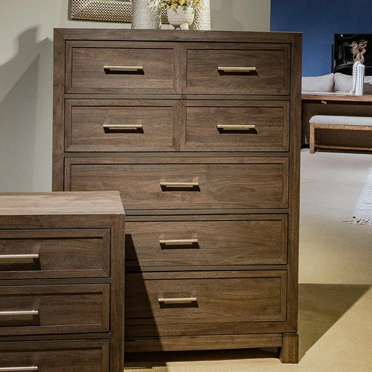 Liberty Furniture - Modern Edge 5 Drawer Chest in Caffe - 313-BR41 veiw 1