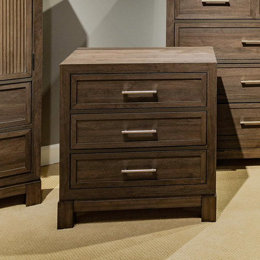 Liberty Furniture - Modern Edge Nightstand w/ Charging Station in Caffe - 313-BR61 veiw 1