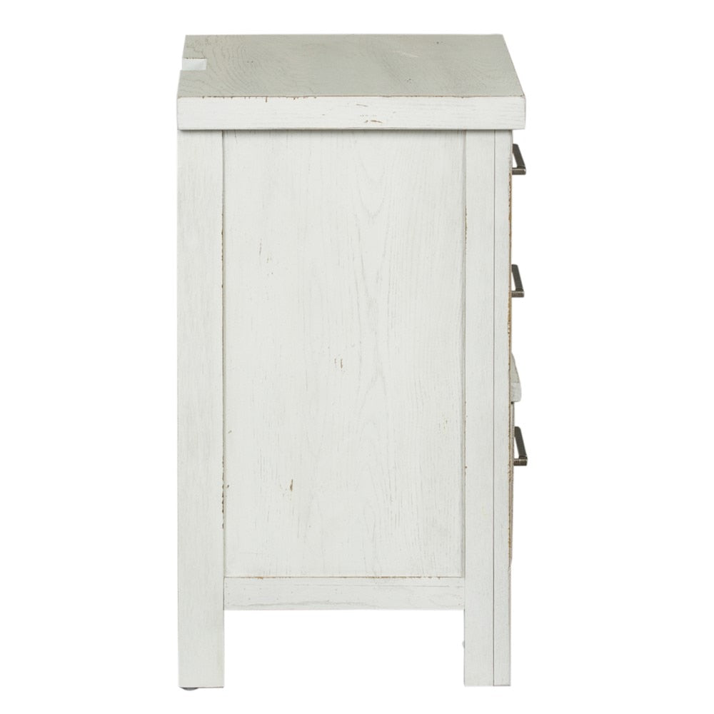 Liberty Furniture - Modern Farmhouse 3 Drawer Night Stand - 406W-BR61 veiw 4