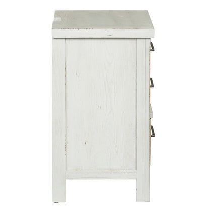 Liberty Furniture - Modern Farmhouse 3 Drawer Night Stand - 406W-BR61 veiw 4