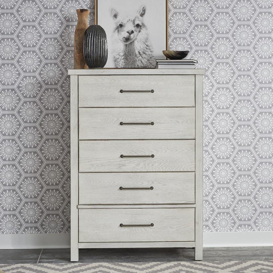 Liberty Furniture - Modern Farmhouse 5 Drawer Chest - 406W-BR41 veiw 1