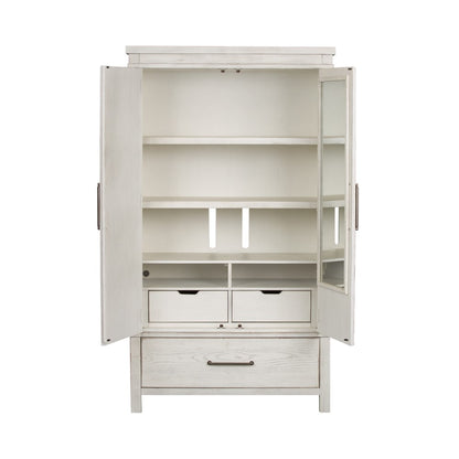 Liberty Furniture - Modern Farmhouse Armoire - 406W-BR-ARM veiw 2