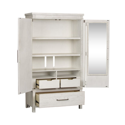 Liberty Furniture - Modern Farmhouse Armoire - 406W-BR-ARM veiw 4