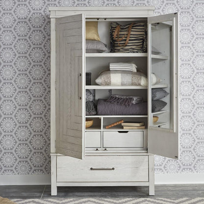 Liberty Furniture - Modern Farmhouse Armoire - 406W-BR-ARM veiw 7