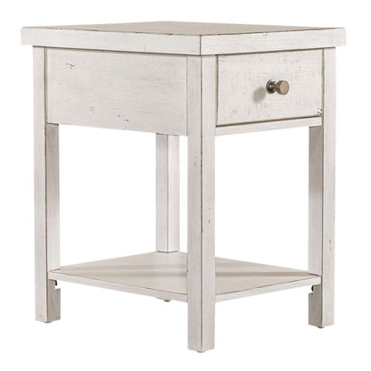 Liberty Furniture - Modern Farmhouse Drawer Chair Side Table - 406W-OT1023 veiw 2