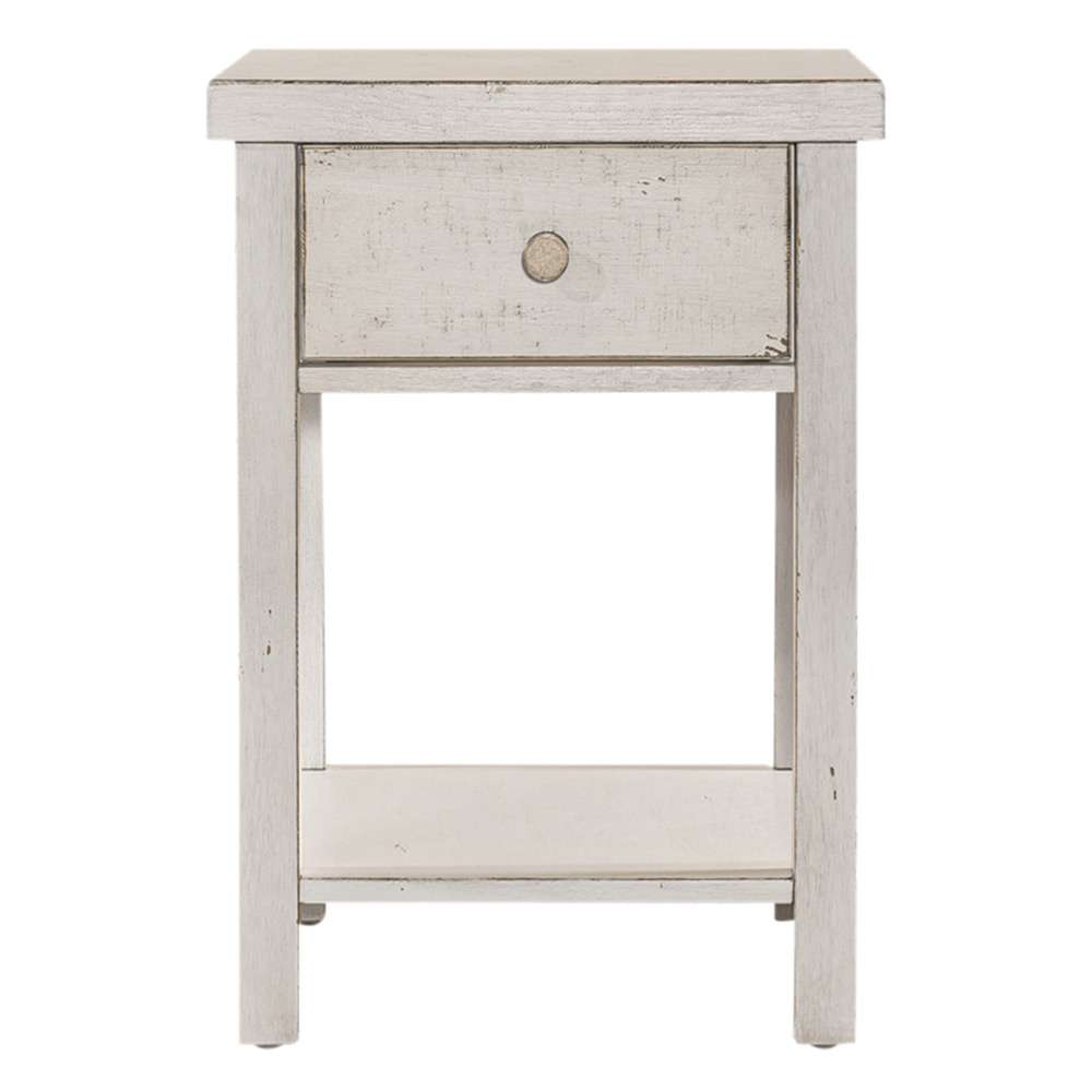 Liberty Furniture - Modern Farmhouse Drawer Chair Side Table - 406W-OT1023 veiw 4
