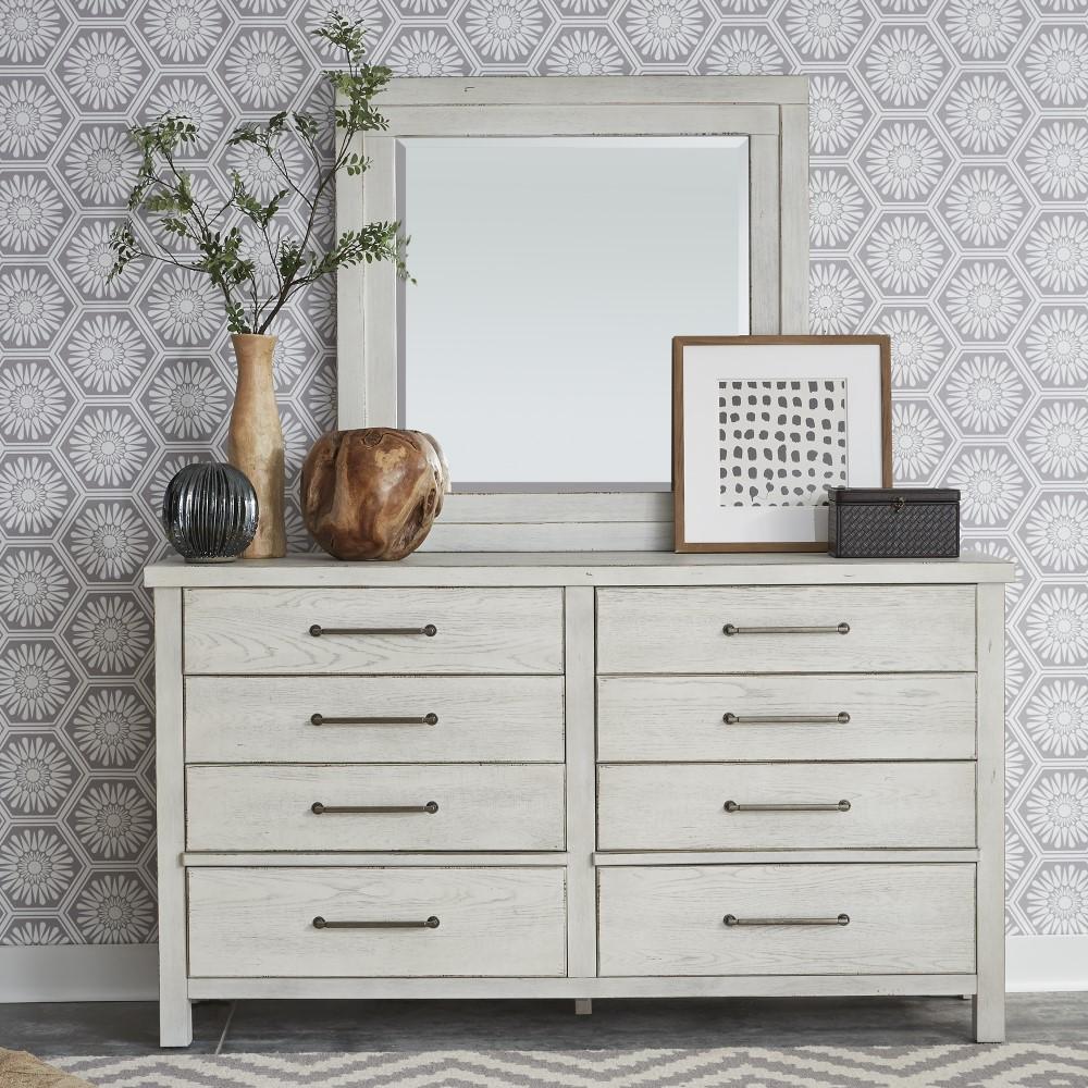Liberty Furniture - Modern Farmhouse Dresser & Mirror - 406W-BR-DM veiw 1