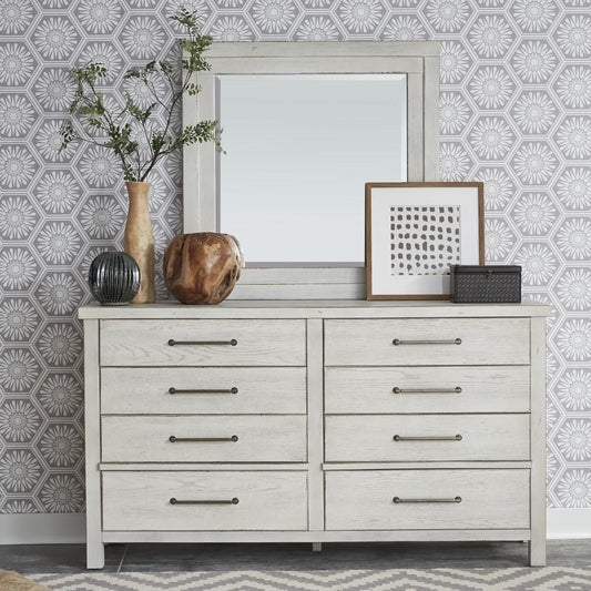 Liberty Furniture - Modern Farmhouse Dresser & Mirror - 406W-BR-DM veiw 1