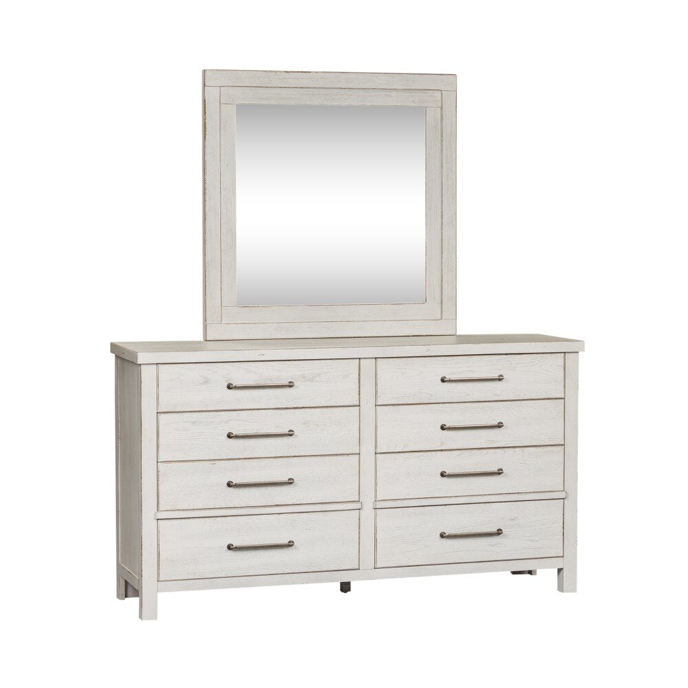 Liberty Furniture - Modern Farmhouse Dresser & Mirror - 406W-BR-DM veiw 2
