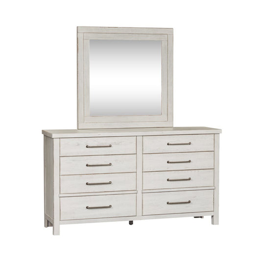 Liberty Furniture - Modern Farmhouse Dresser & Mirror - 406W-BR-DM veiw 2