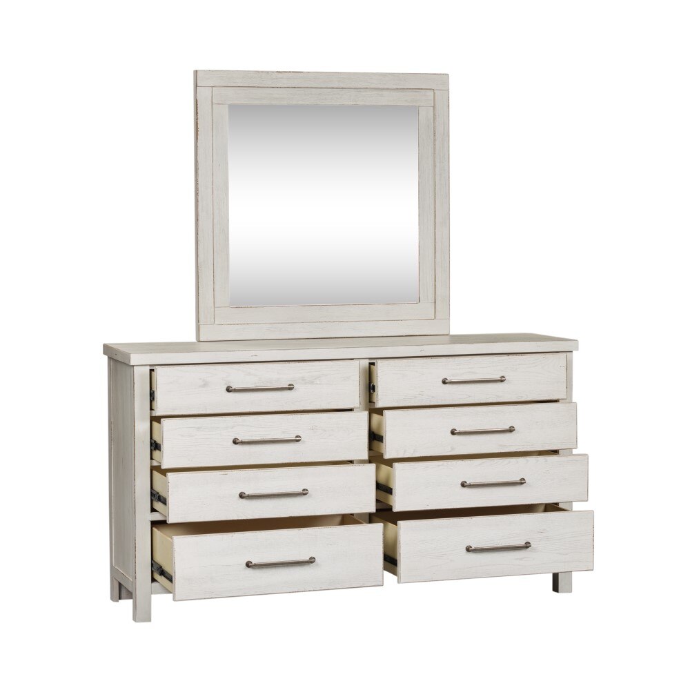 Liberty Furniture - Modern Farmhouse Dresser & Mirror - 406W-BR-DM veiw 3