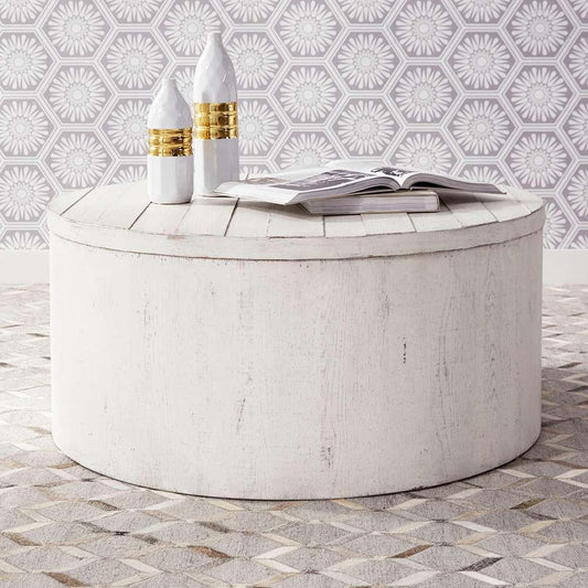 Liberty Furniture - Modern Farmhouse Drum Cocktail Table - 406W-OT1011 veiw 1