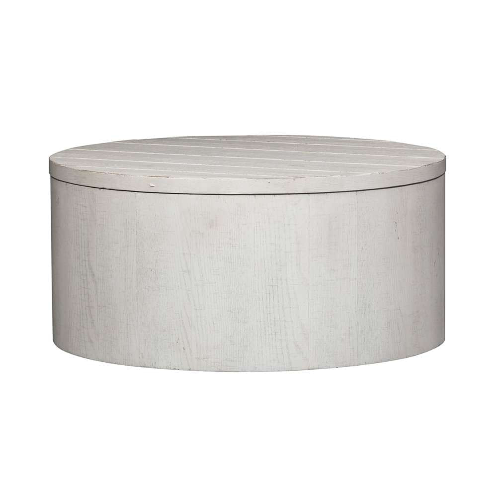 Liberty Furniture - Modern Farmhouse Drum Cocktail Table - 406W-OT1011 veiw 2