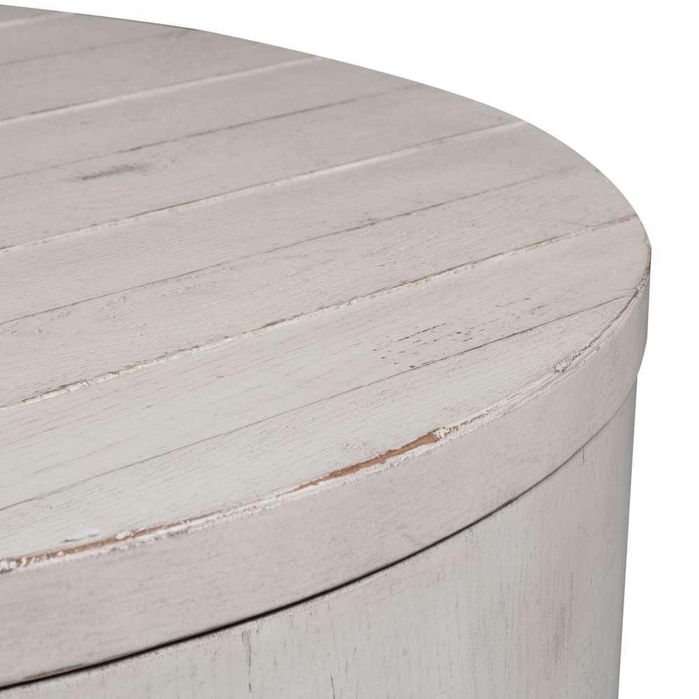 Liberty Furniture - Modern Farmhouse Drum Cocktail Table - 406W-OT1011 veiw 3