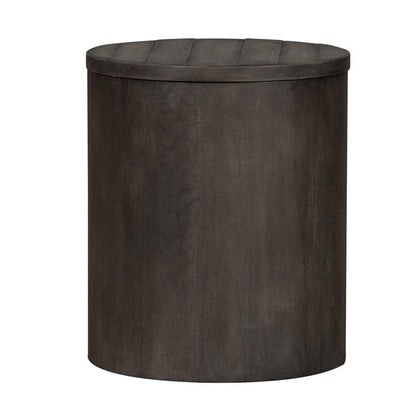 Liberty Furniture - Modern Farmhouse Drum End Table - 406-OT1021 veiw 1