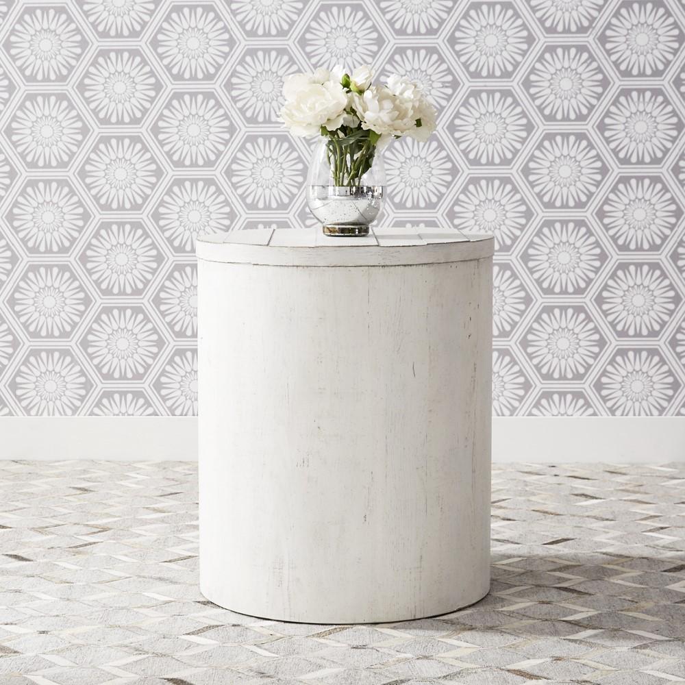 Liberty Furniture - Modern Farmhouse Drum End Table - 406W-OT1021 veiw 1