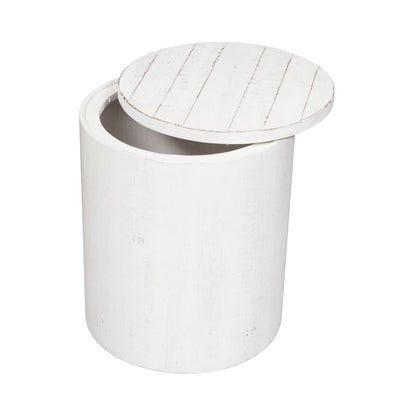 Liberty Furniture - Modern Farmhouse Drum End Table - 406W-OT1021 veiw 3