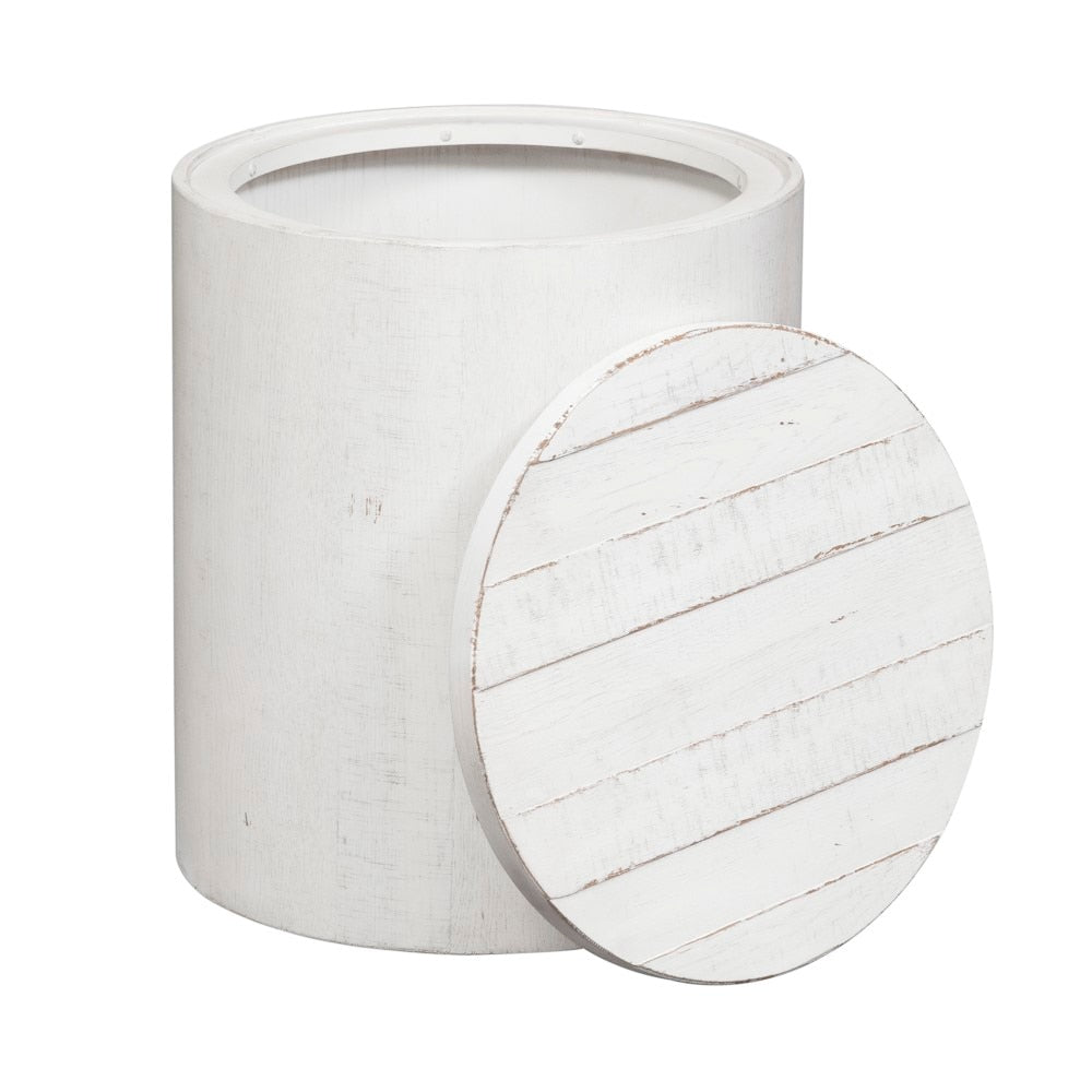 Liberty Furniture - Modern Farmhouse Drum End Table - 406W-OT1021 veiw 4