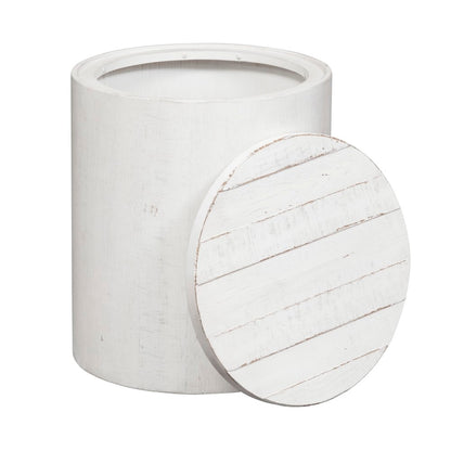 Liberty Furniture - Modern Farmhouse Drum End Table - 406W-OT1021 veiw 4
