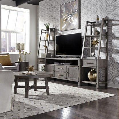 Liberty Furniture - Modern Farmhouse Entertainment Center with Piers - 406-ENTW-ECP veiw 1