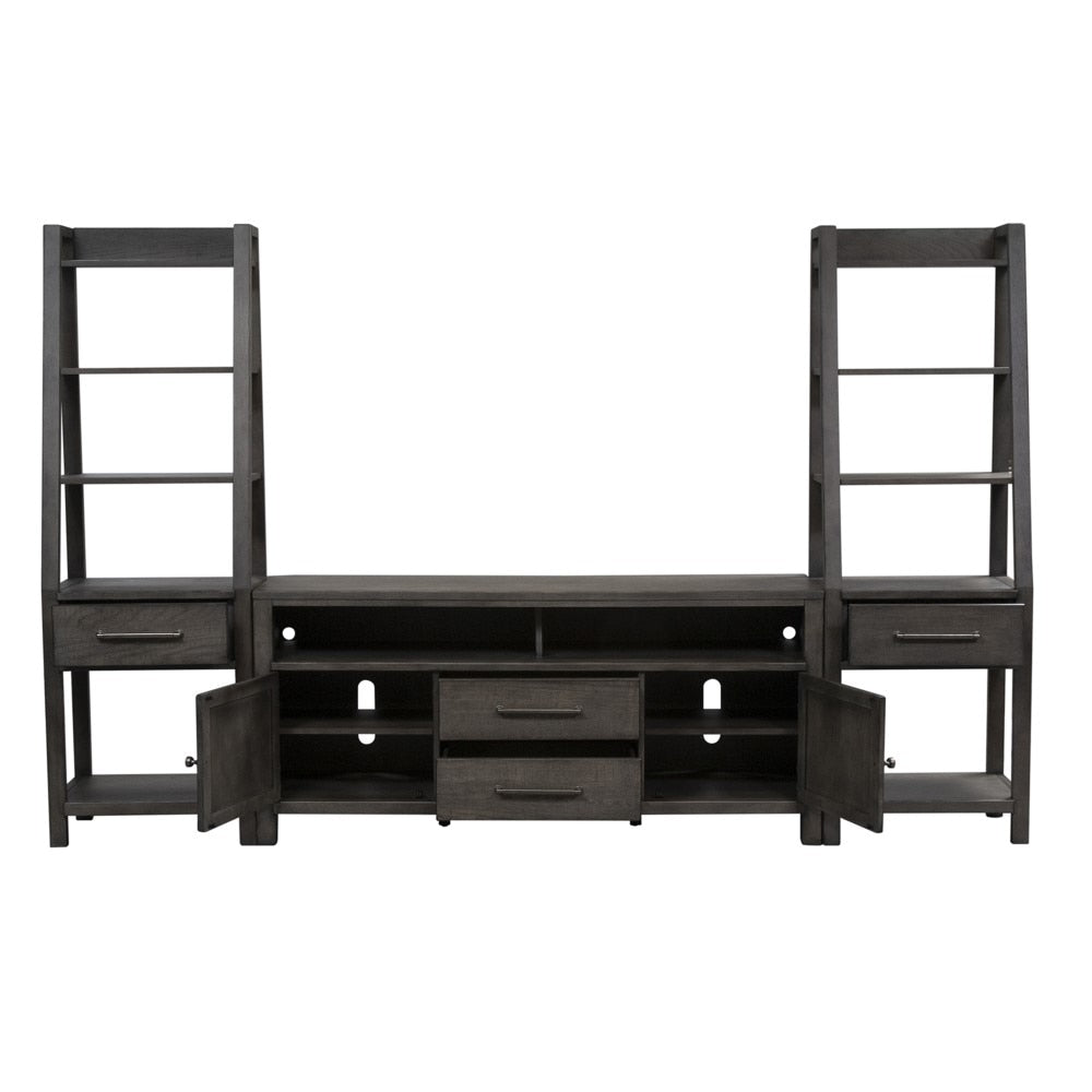 Liberty Furniture - Modern Farmhouse Entertainment Center with Piers - 406-ENTW-ECP veiw 2