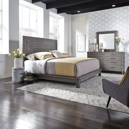 Liberty Furniture - Modern Farmhouse King Platform Bed, Dresser & Mirror - 406-BR-KPLDM veiw 1