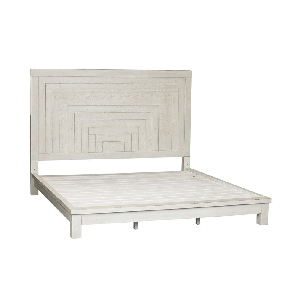 Liberty Furniture - Modern Farmhouse - King Platform Bed in White - 406W-BR-KPL view 3