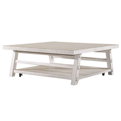 Liberty Furniture - Modern Farmhouse Oversized Square Cocktail Table - 406W-OT1014 veiw 2