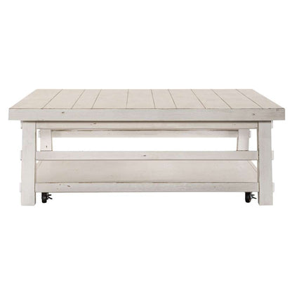 Liberty Furniture - Modern Farmhouse Oversized Square Cocktail Table - 406W-OT1014 veiw 4
