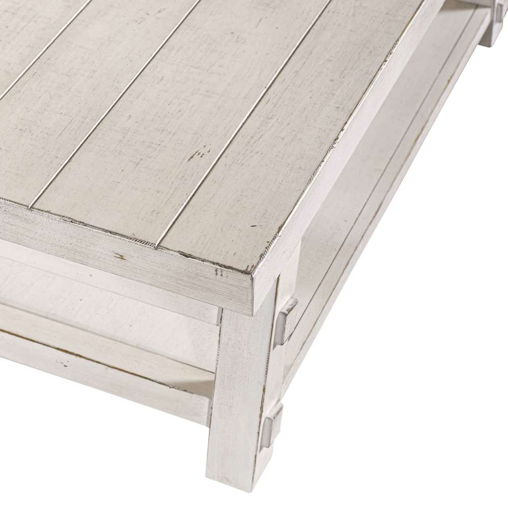 Liberty Furniture - Modern Farmhouse Oversized Square Cocktail Table - 406W-OT1014 veiw 6