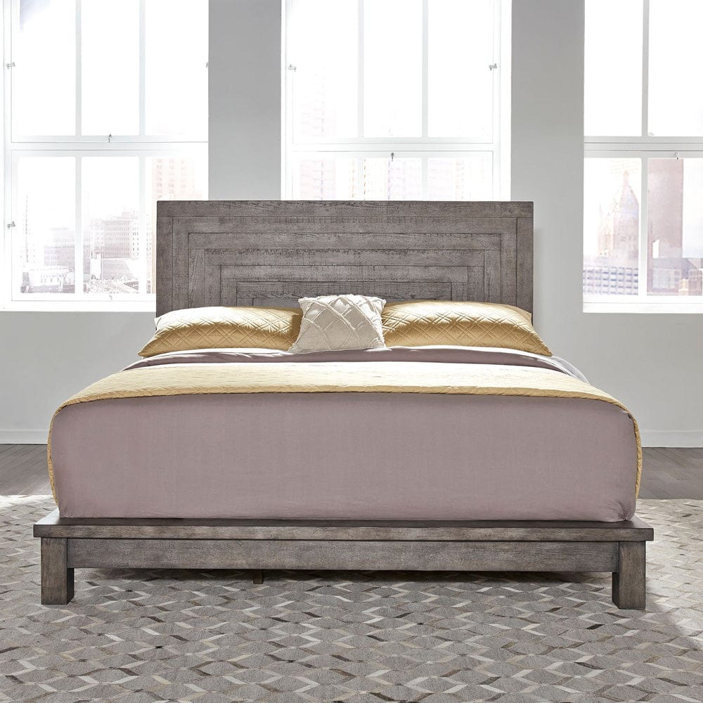 Liberty Furniture - Modern Farmhouse - Queen Platform Bed in Gray - 406-BR-QPL view 1