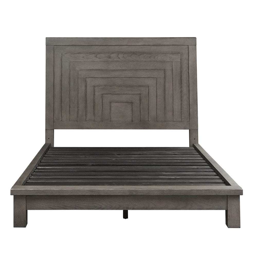 Liberty Furniture - Modern Farmhouse - Queen Platform Bed in Gray - 406-BR-QPL view 2