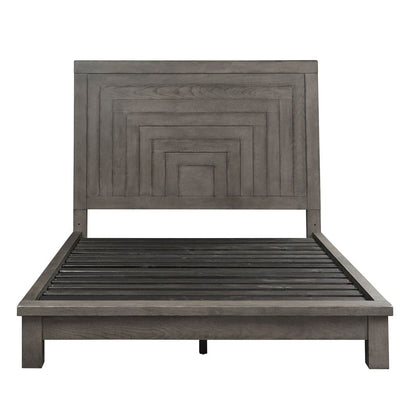 Liberty Furniture - Modern Farmhouse - Queen Platform Bed in Gray - 406-BR-QPL view 2