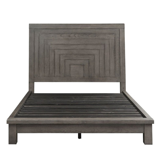 Liberty Furniture - Modern Farmhouse - Queen Platform Bed in Gray - 406-BR-QPL view 2