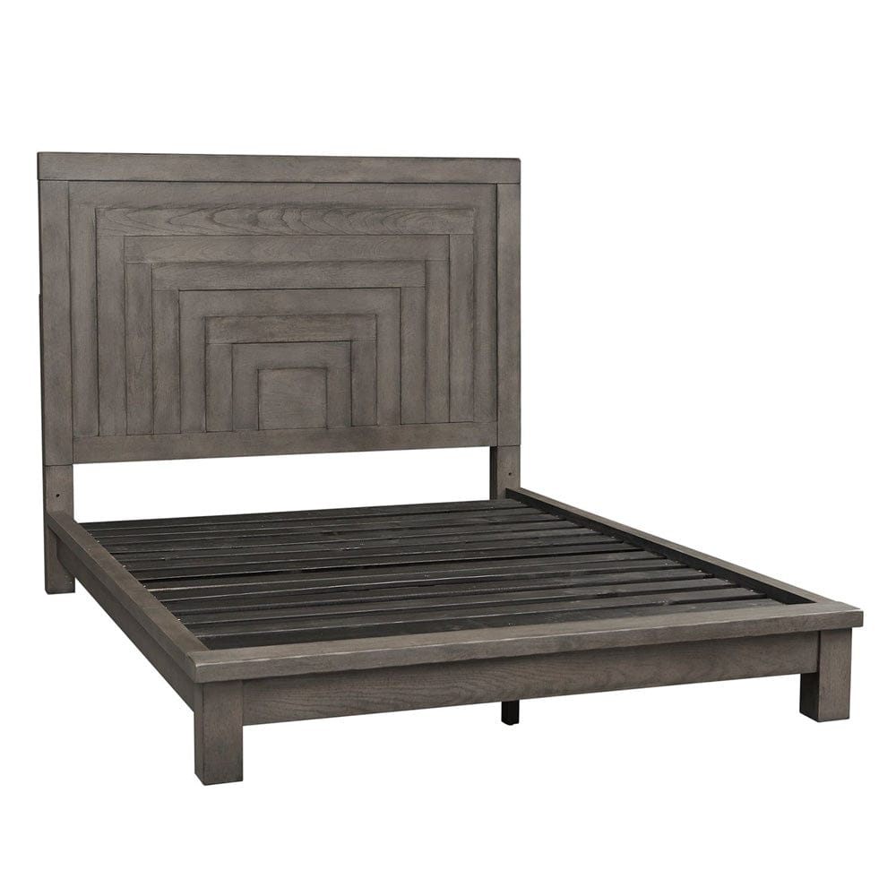 Liberty Furniture - Modern Farmhouse - Queen Platform Bed in Gray - 406-BR-QPL view 3