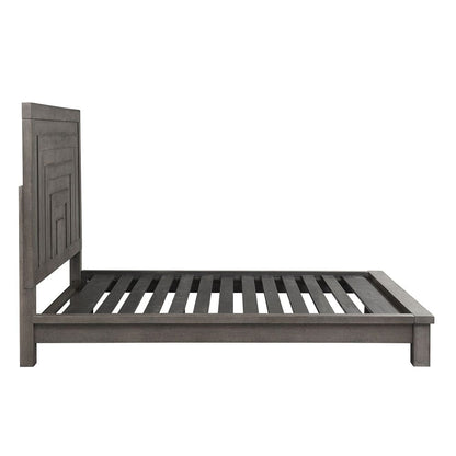 Liberty Furniture - Modern Farmhouse - Queen Platform Bed in Gray - 406-BR-QPL view 4