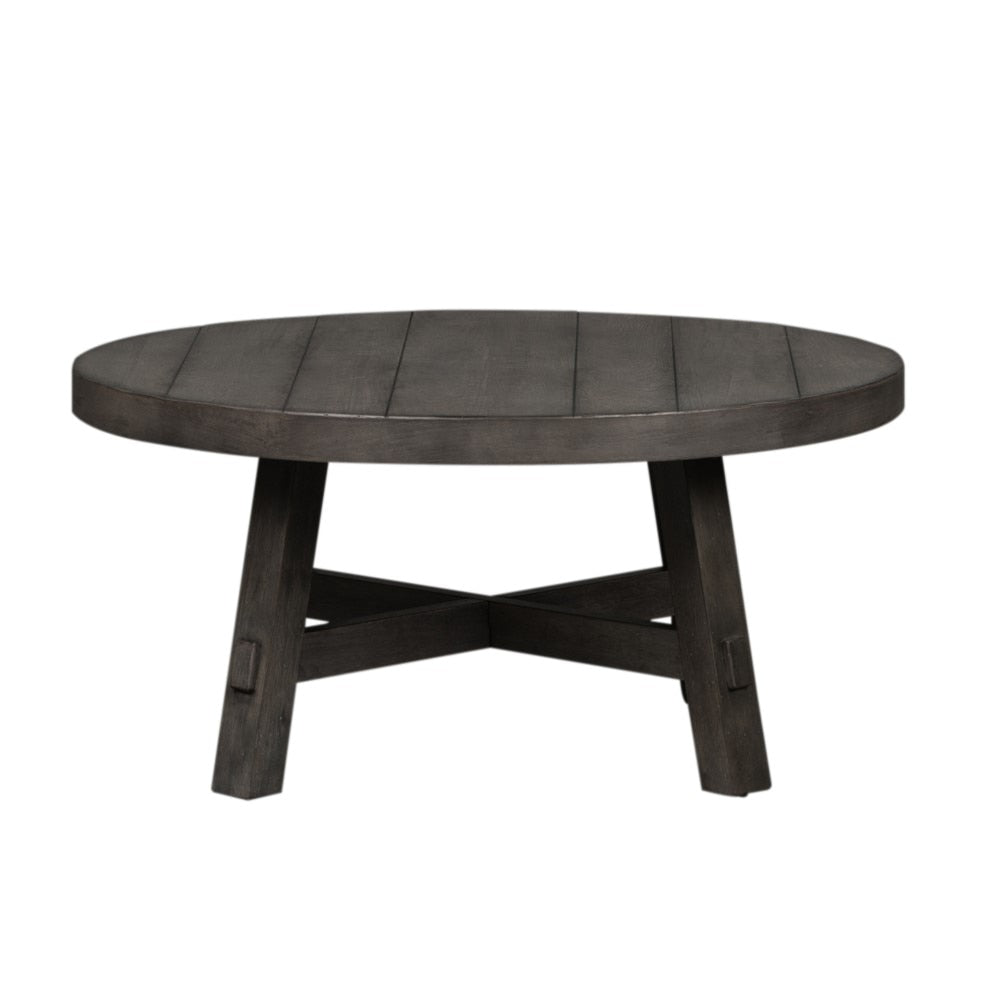 Liberty Furniture - Modern Farmhouse Splay Leg Round Cocktail Table - 406-OT1013 veiw 1