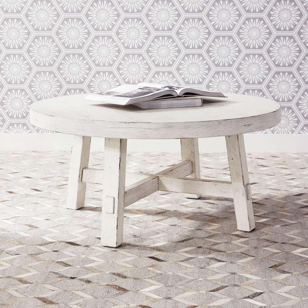 Liberty Furniture - Modern Farmhouse Splay Leg Round Cocktail - 406W-OT1013 veiw 1