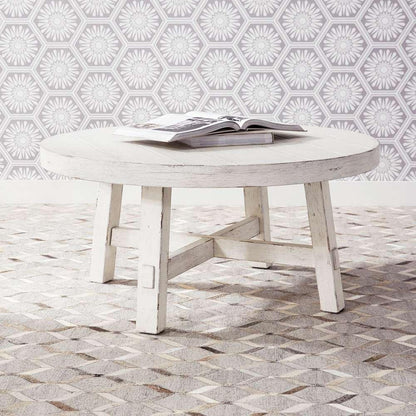 Liberty Furniture - Modern Farmhouse Splay Leg Round Cocktail - 406W-OT1013 veiw 1