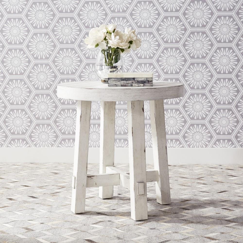 Liberty Furniture - Modern Farmhouse Splay Leg Round End Table - 406W-OT1024 veiw 1
