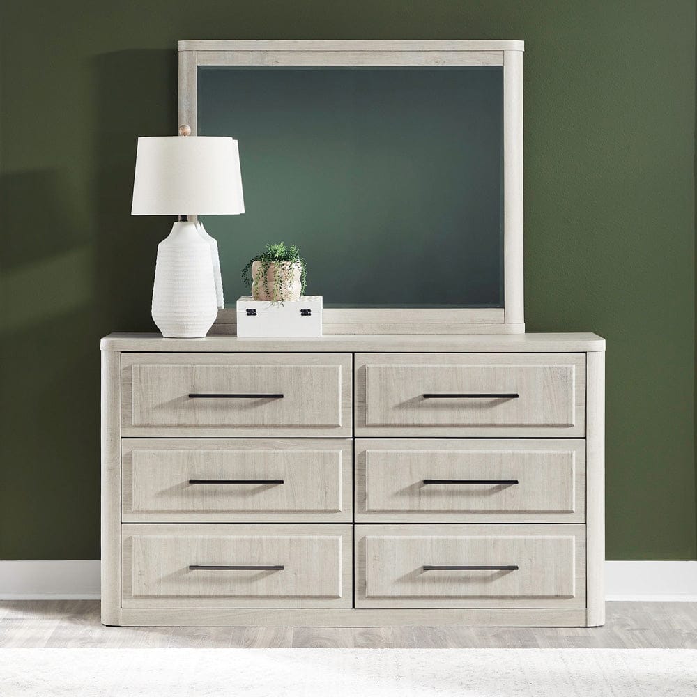 Liberty Furniture - Modern Play - Dresser & Mirror in White - 522-BR-DM view 1