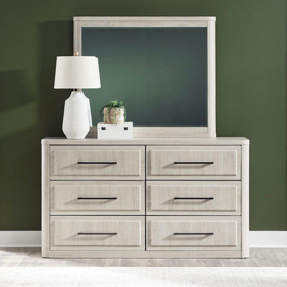Liberty Furniture - Modern Play - Dresser & Mirror in White - 522-BR-DM view 1