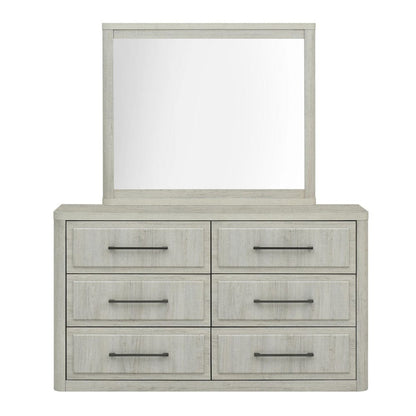 Liberty Furniture - Modern Play - Dresser & Mirror in White - 522-BR-DM view 3