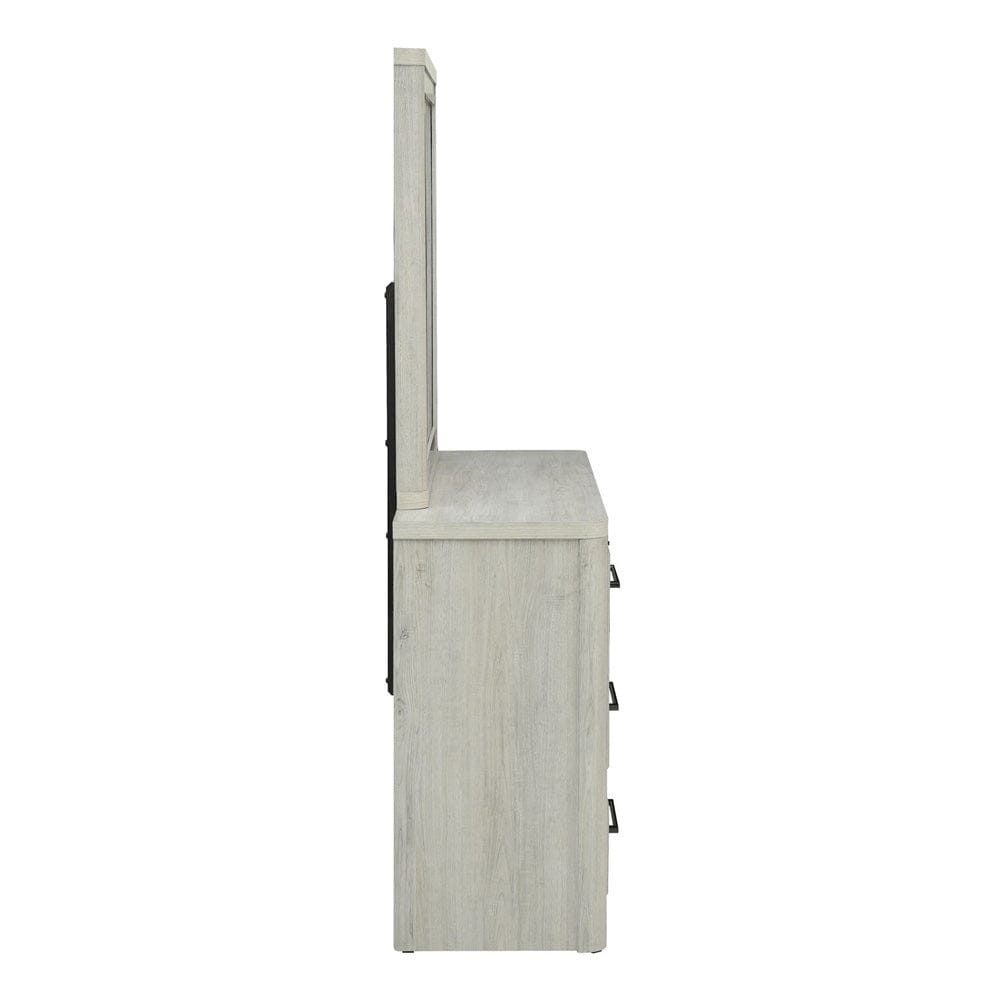 Liberty Furniture - Modern Play - Dresser & Mirror in White - 522-BR-DM view 4