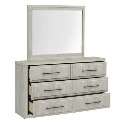 Liberty Furniture - Modern Play - Dresser & Mirror in White - 522-BR-DM view 6