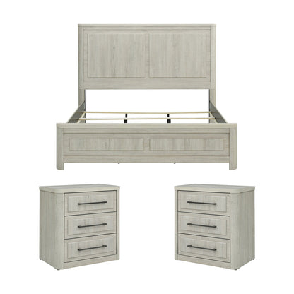 Liberty Furniture - Modern Play King Panel Bed, 2 Night Stands - 522-BR-KPB2NS view 1