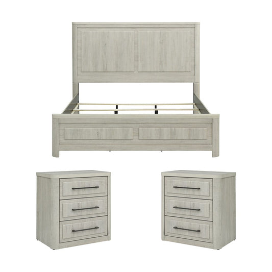 Liberty Furniture - Modern Play King Panel Bed, 2 Night Stands - 522-BR-KPB2NS view 1