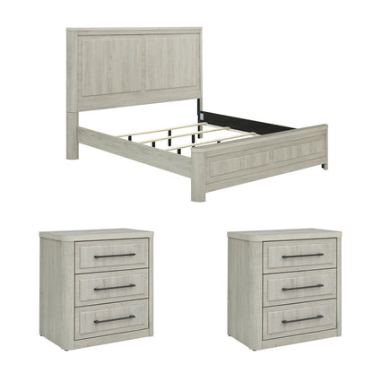 Liberty Furniture - Modern Play Queen Panel Bed, 2 Night Stands - 522-BR-QPB2NS view 1