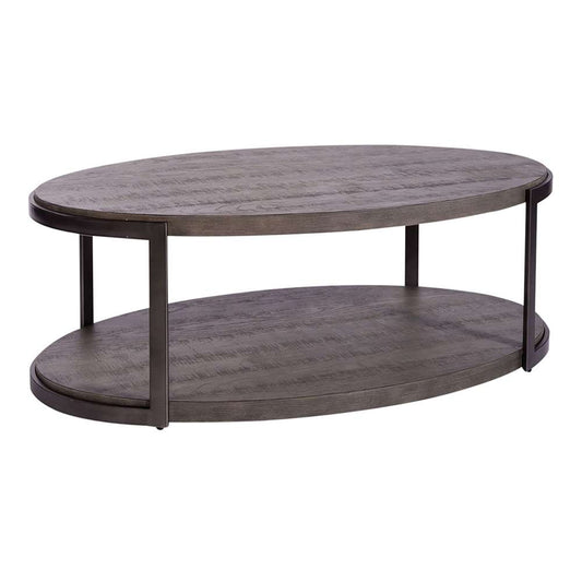 Liberty Furniture - Modern View Oval Cocktail Table - 960-OT1012B_960-OT1012T veiw 1